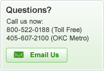 Questions? Call us at: 800-522-0188 or 405-607-2100 or e-mail us!